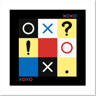 ' XOXO in a Funk Board Game Classic Logo Design Posters and Art